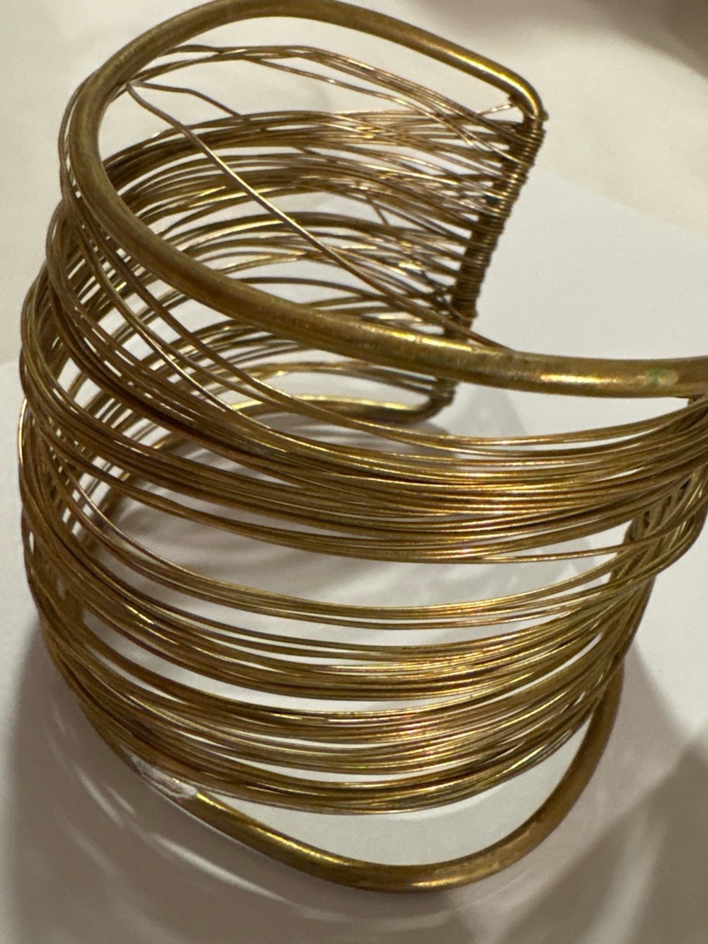 Gold Wire Cuff Bracelet - Women Accessories
